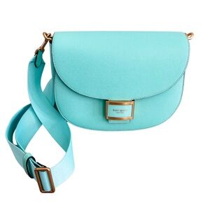 Kate Spade Turquoise Crossbody Bag with Flap